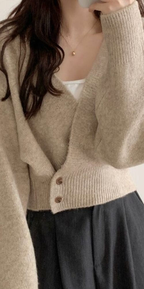 TO U - Korean Children Fashion - #Kfashion4kids - Crop Wrap Cardigan - 6