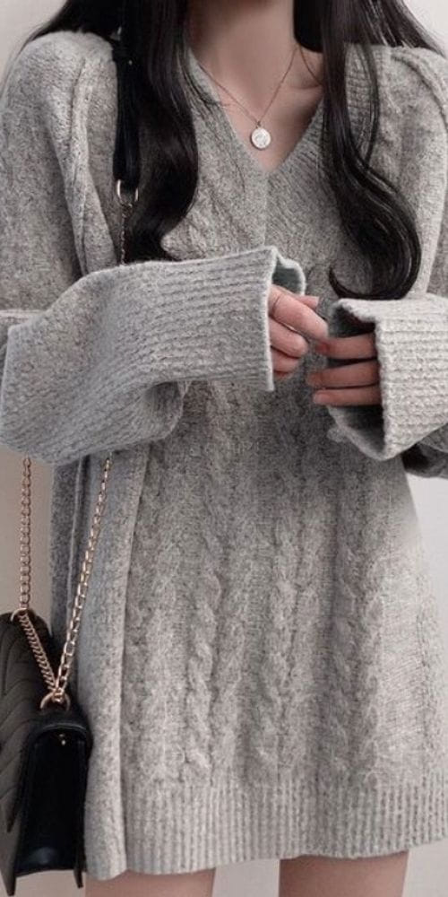 TO U - Korean Children Fashion - #Kfashion4kids - Margaret Long Knit Tee - 2