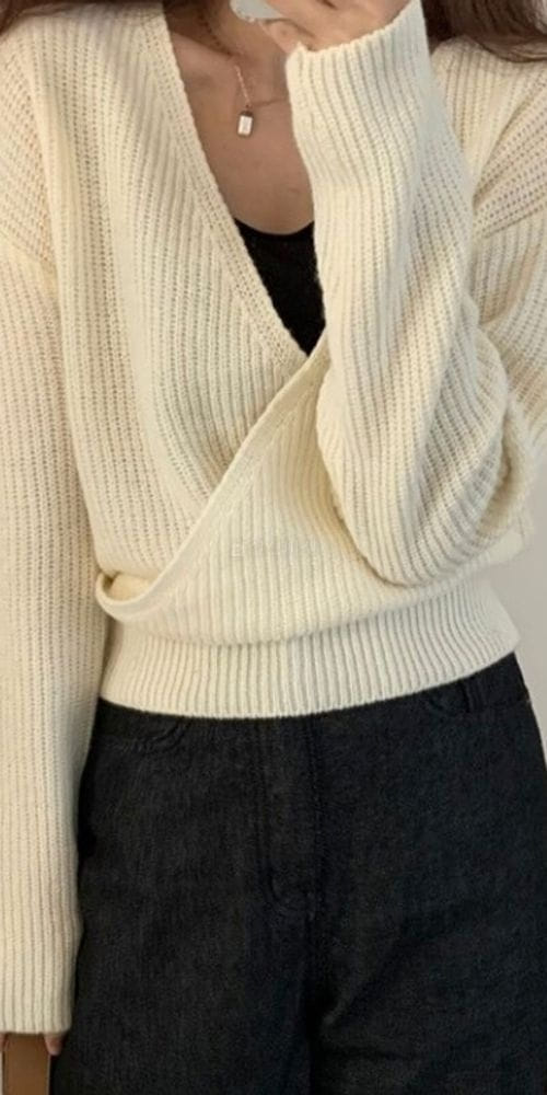 TO U - Korean Children Fashion - #Kfashion4kids - Day Wrap Knit Tee - 2