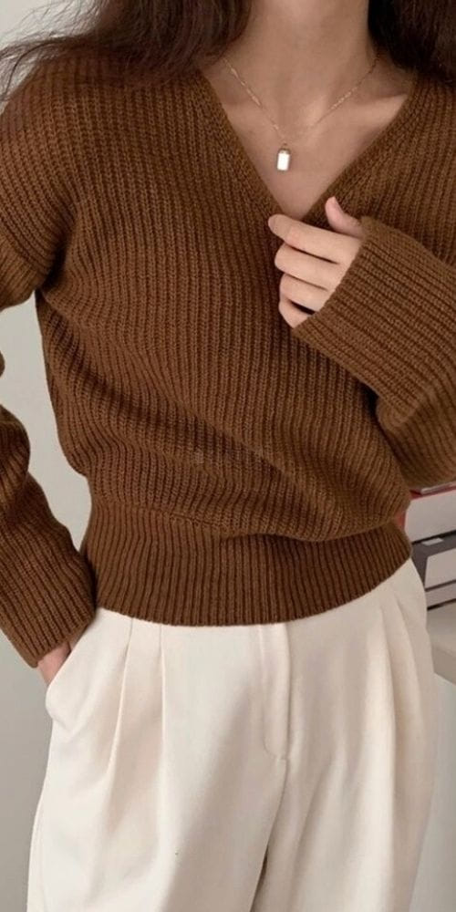 TO U - Korean Children Fashion - #Kfashion4kids - Day Wrap Knit Tee - 3
