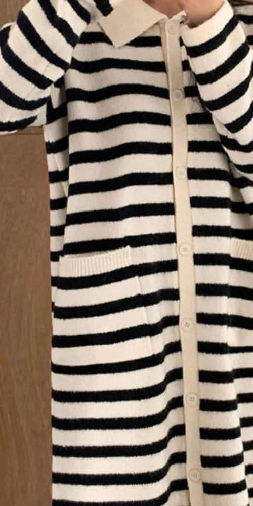 TO U - Korean Children Fashion - #Kfashion4kids - Pame Stripes Coat