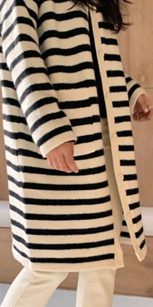 TO U - Korean Children Fashion - #Kfashion4kids - Pame Stripes Coat - 2