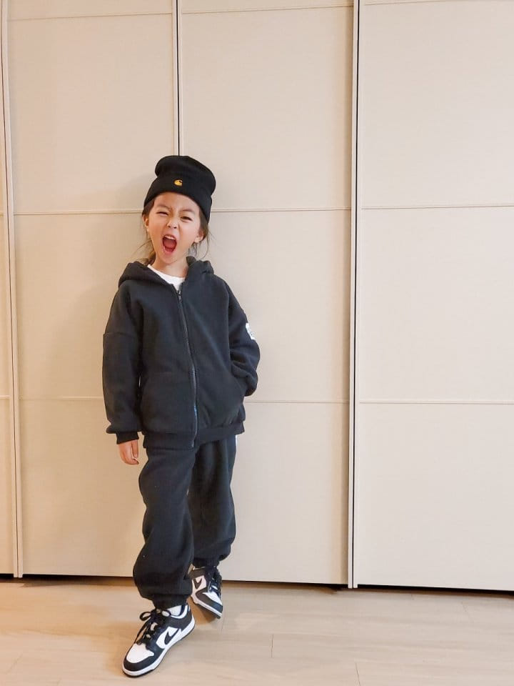 U&I - Korean Children Fashion - #Kfashion4kids - Ride Fleece Hoody Zip-up - 2