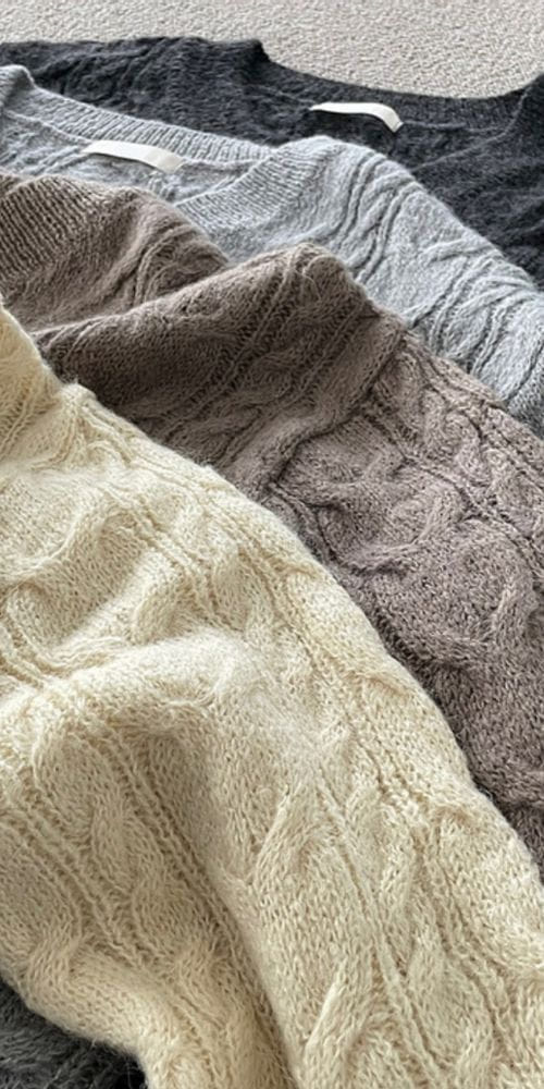 UND, - Korean Children Fashion - #Kfashion4kids - Twist V Knit - 4