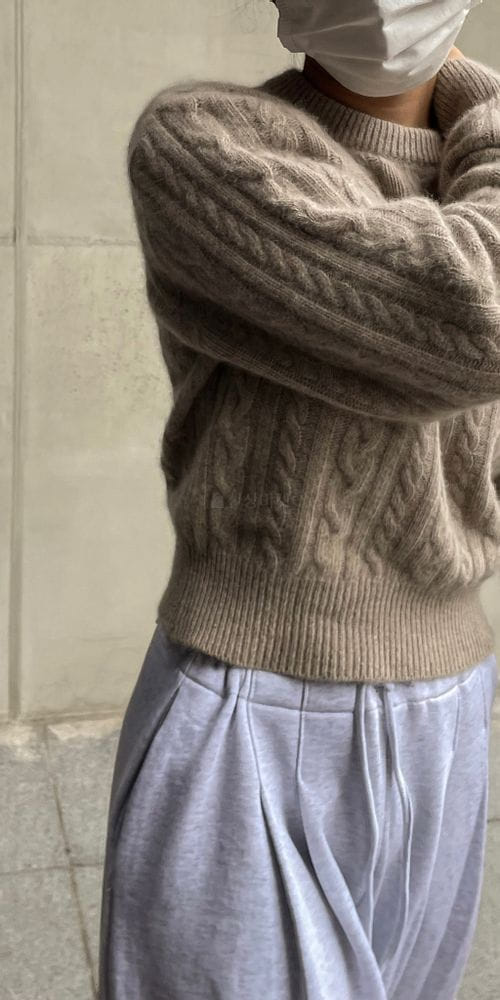 UND, - Korean Children Fashion - #Kfashion4kids - Fox Crop Knit