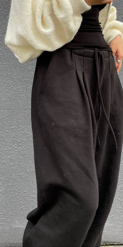 UND, - Korean Children Fashion - #Kfashion4kids - Fleecec String Pants