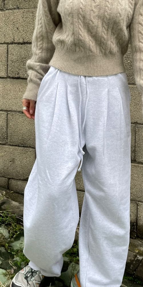 UND, - Korean Children Fashion - #Kfashion4kids - Fleecec String Pants - 2