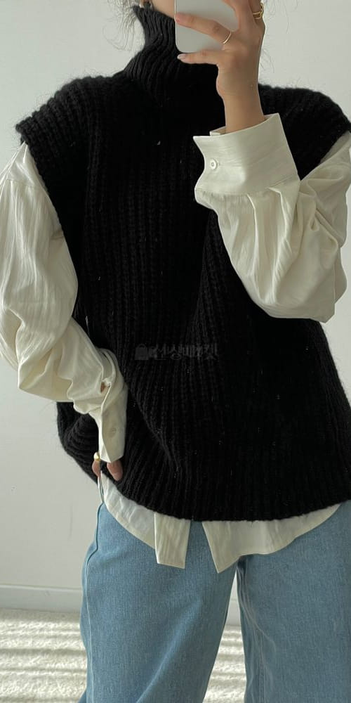 UND, - Korean Children Fashion - #Kfashion4kids - Turtleneck Vest - 3