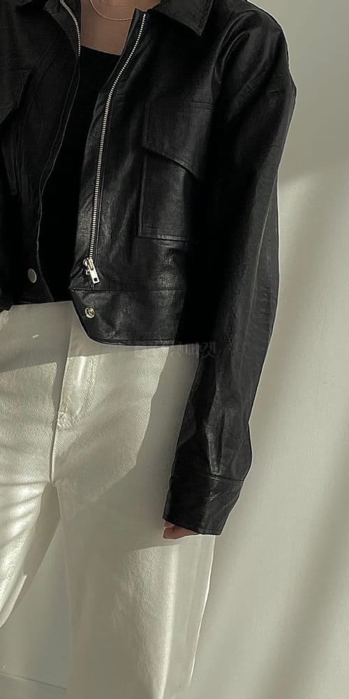 UND, - Korean Children Fashion - #Kfashion4kids - Leather Short Jacket - 2