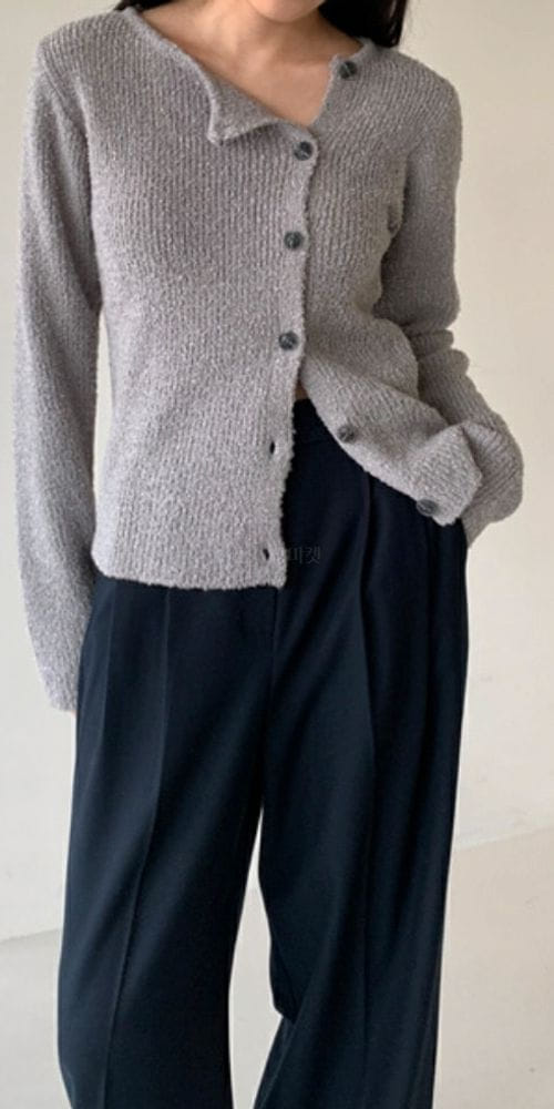 URBANEMOOD - Korean Children Fashion - #Kfashion4kids - Bookle Unblance Cardigan - 3