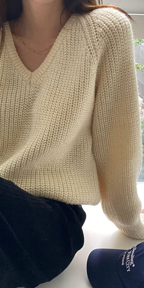 VINEYARD - Korean Children Fashion - #Kfashion4kids - Alpaca V Knit tee