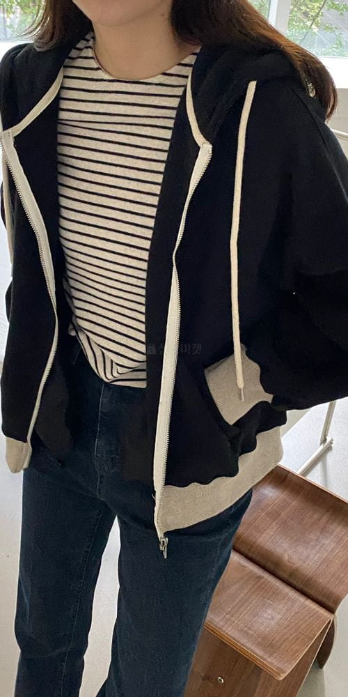 VINEYARD - Korean Children Fashion - #Kfashion4kids - Plain Zip-up Hoody