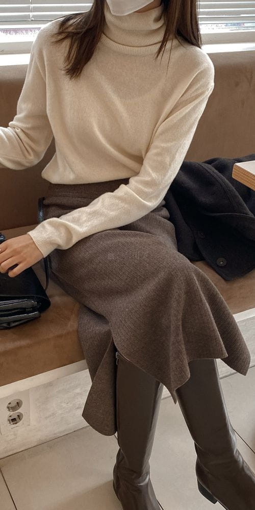 VINEYARD - Korean Children Fashion - #Kfashion4kids - Turtleneck Knit Tee