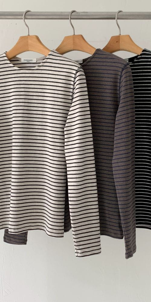 VINEYARD - Korean Children Fashion - #Kfashion4kids - Boing Stripes Tee - 4