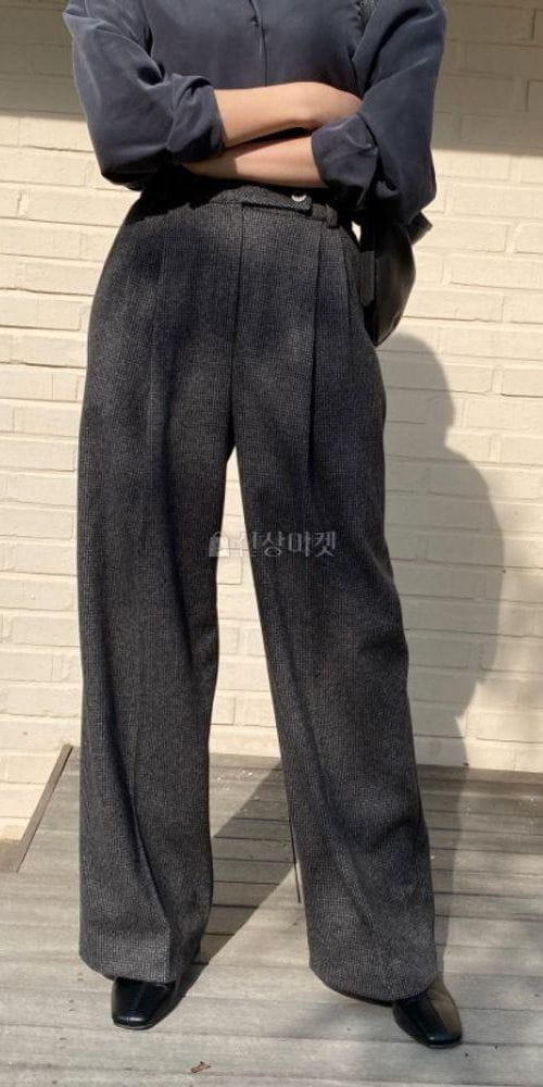 WEARME - Korean Children Fashion - #Kfashion4kids - Wool Check Pants - 3