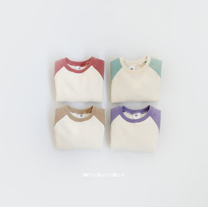 WHITESKETCHBOOK - Korean Children Fashion - #Kfashion4kids - Raglan Color Sweatshirt - 2