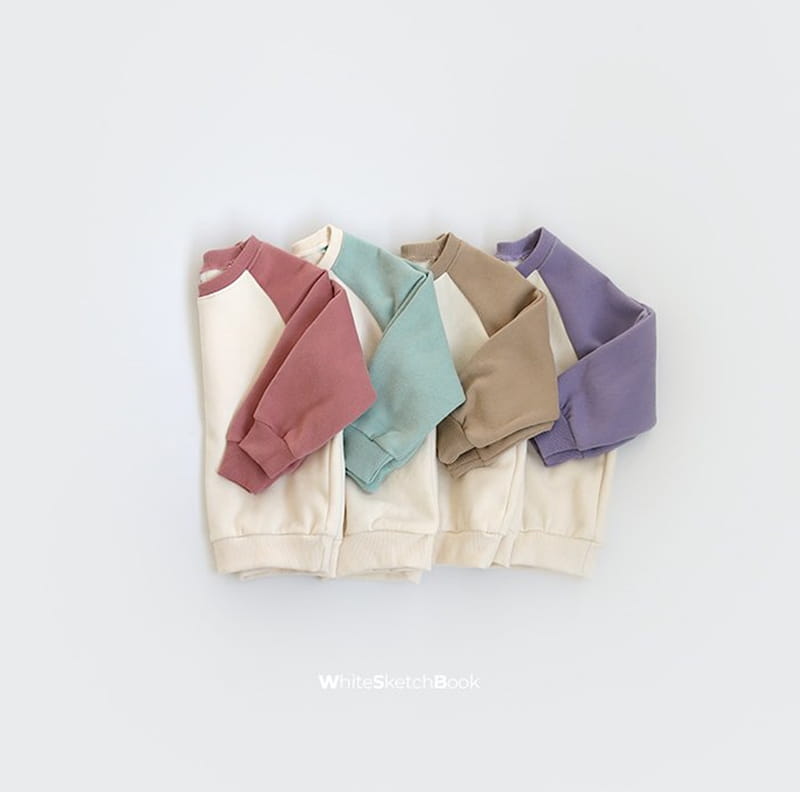 WHITESKETCHBOOK - Korean Children Fashion - #Kfashion4kids - Raglan Color Sweatshirt - 3