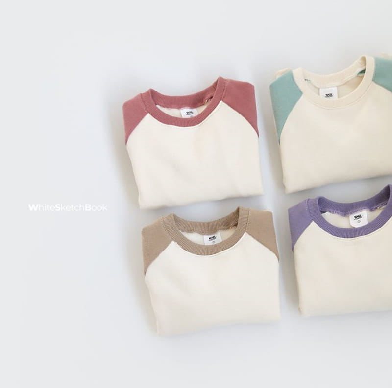 WHITESKETCHBOOK - Korean Children Fashion - #Kfashion4kids - Raglan Color Sweatshirt - 4