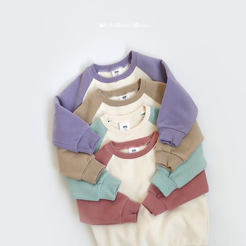 WHITESKETCHBOOK - Korean Children Fashion - #Kfashion4kids - Raglan Color Sweatshirt - 5