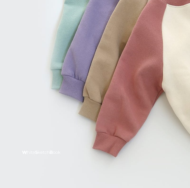 WHITESKETCHBOOK - Korean Children Fashion - #Kfashion4kids - Raglan Color Sweatshirt - 7
