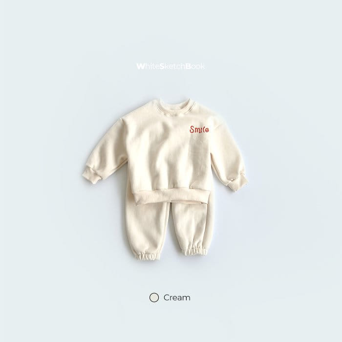 WHITESKETCHBOOK - Korean Children Fashion - #Kfashion4kids - Smile Jogger Pants - 10
