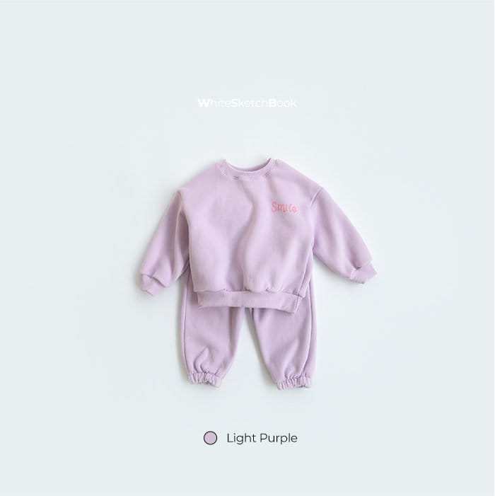 WHITESKETCHBOOK - Korean Children Fashion - #Kfashion4kids - Smile Jogger Pants - 9