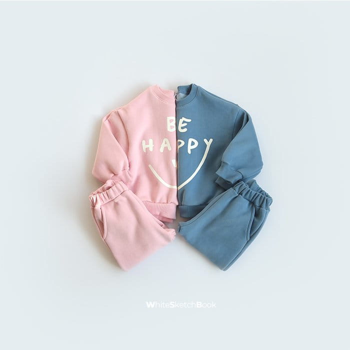 WHITESKETCHBOOK - Korean Children Fashion - #Kfashion4kids - Happy Top Bottom sEt
