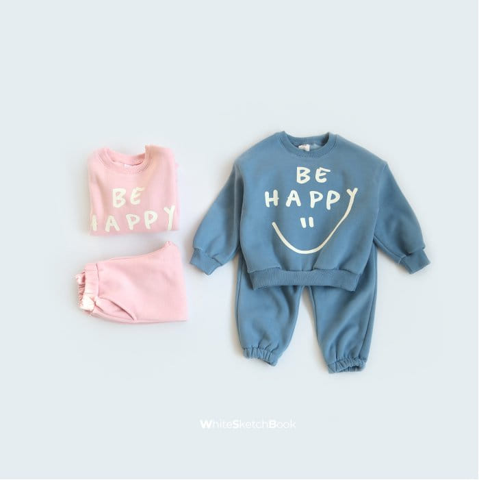WHITESKETCHBOOK - Korean Children Fashion - #Kfashion4kids - Happy Top Bottom sEt - 2