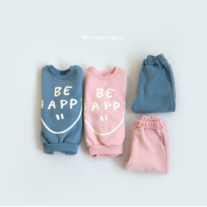 WHITESKETCHBOOK - Korean Children Fashion - #Kfashion4kids - Happy Top Bottom sEt - 4