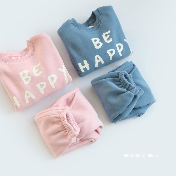 WHITESKETCHBOOK - Korean Children Fashion - #Kfashion4kids - Happy Top Bottom sEt - 6