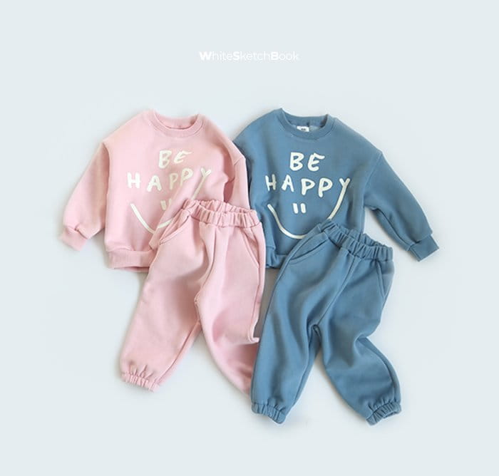 WHITESKETCHBOOK - Korean Children Fashion - #Kfashion4kids - Happy Top Bottom sEt - 7