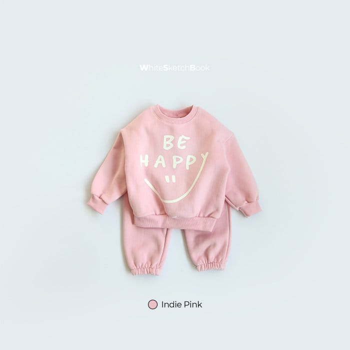 WHITESKETCHBOOK - Korean Children Fashion - #Kfashion4kids - Happy Top Bottom sEt - 8