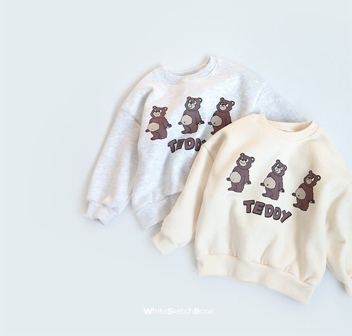 WHITESKETCHBOOK - Korean Children Fashion - #Kfashion4kids - Bear Top Bottom Set - 7