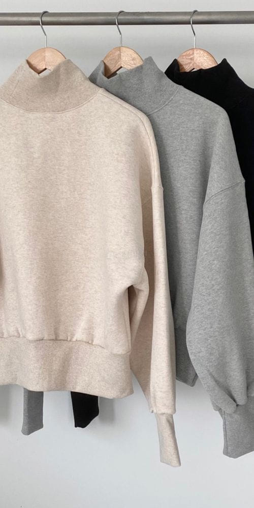WHYNOT - Korean Children Fashion - #Kfashion4kids - Turtleneck Fleece Sweatshirt - 4