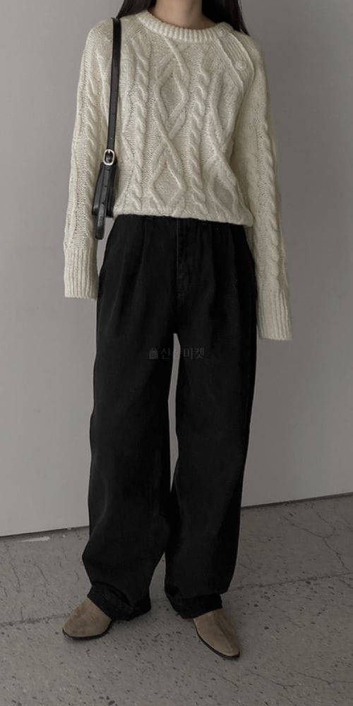WHYNOT - Korean Children Fashion - #Kfashion4kids - Cable Button Knit Tee - 3