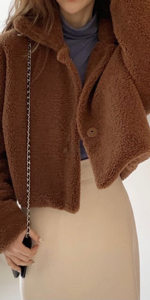 WHYNOT - Korean Children Fashion - #Kfashion4kids - Fleece Crop Jacket