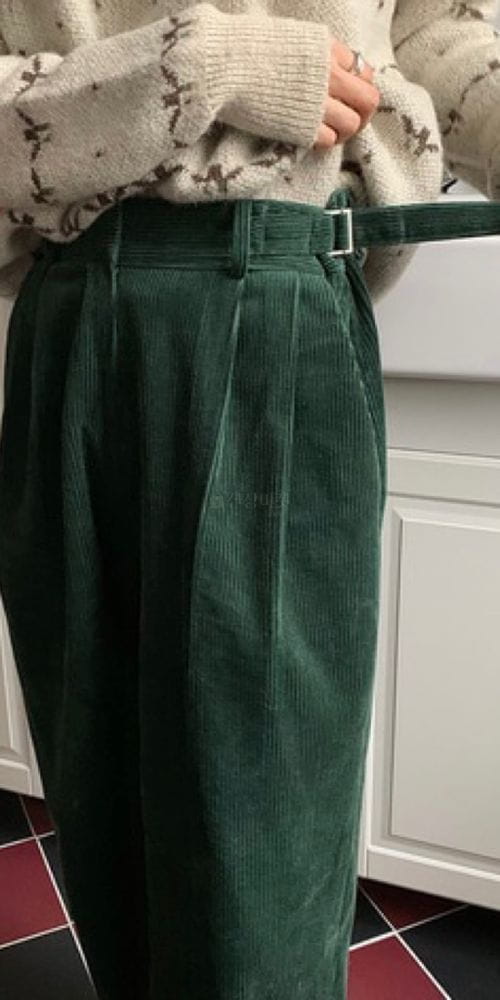 WHYNOT - Korean Children Fashion - #Kfashion4kids - Colalr Rib Bookle Pants