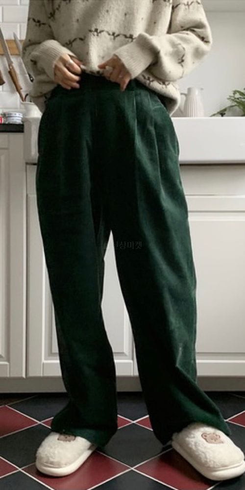 WHYNOT - Korean Children Fashion - #Kfashion4kids - Colalr Rib Bookle Pants - 3
