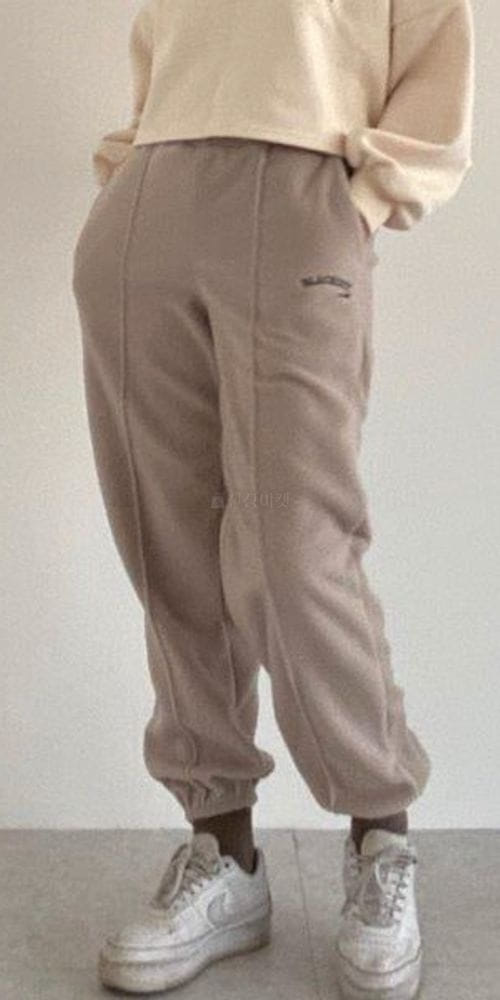 WOOSUNG - Korean Children Fashion - #Kfashion4kids - Fleece Embroidery Jogger Pants - 2