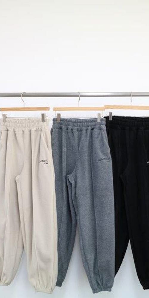 WOOSUNG - Korean Children Fashion - #Kfashion4kids - Fleece Embroidery Jogger Pants - 4