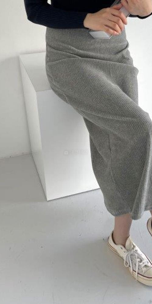 WOOSUNG - Korean Children Fashion - #Kfashion4kids - Veloure Slit Skirt - 3