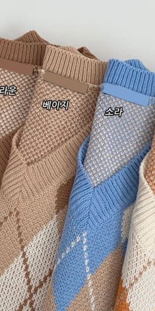 YELLOW - Korean Children Fashion - #Kfashion4kids - Argyle Vest - 4