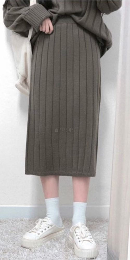 YELLOW - Korean Children Fashion - #Kfashion4kids - Big Rib Skirt - 4