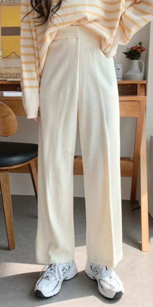 YELLOW - Korean Children Fashion - #Kfashion4kids - Knit Pants - 3