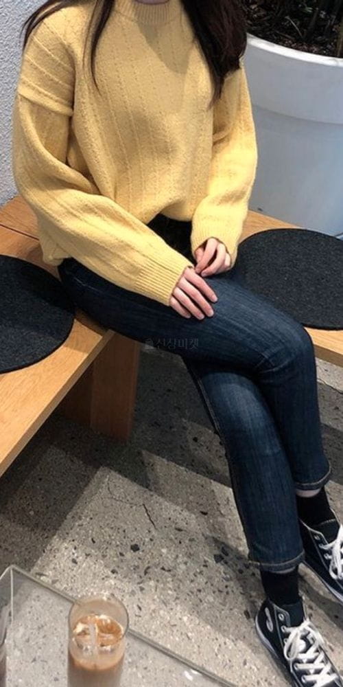 YELLOW - Korean Children Fashion - #Kfashion4kids - Po Round Knit Tee - 5
