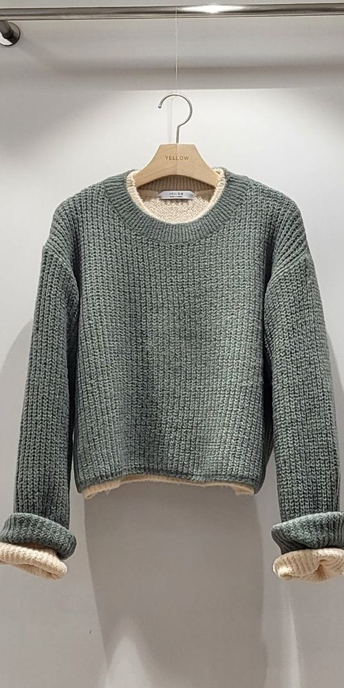 YELLOW - Korean Children Fashion - #Kfashion4kids - Sadle Crop Knit Tee - 2