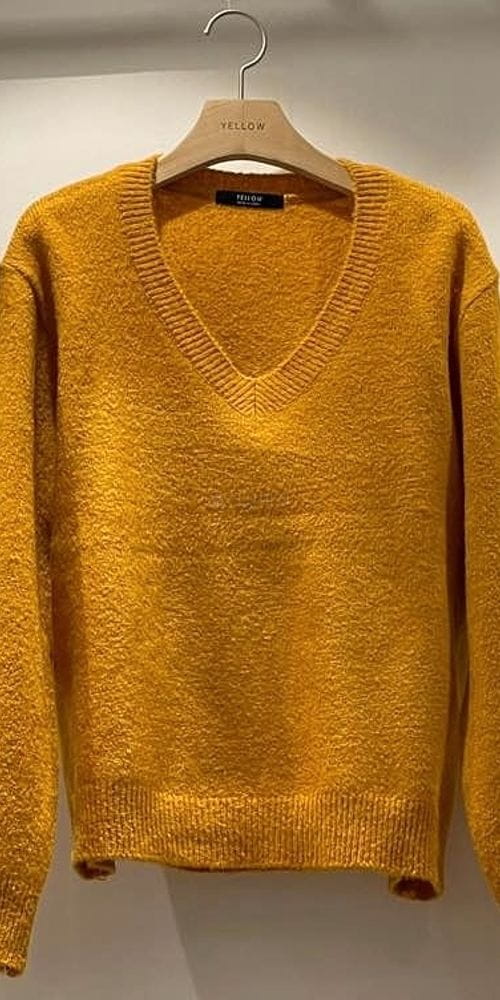 YELLOW - Korean Children Fashion - #Kfashion4kids - Rich Rich V Knit Tee - 2