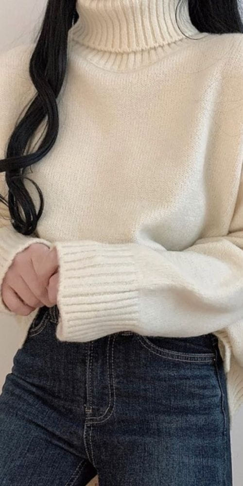 YELLOW - Korean Children Fashion - #Kfashion4kids - Verry Half Turtleneck Tee