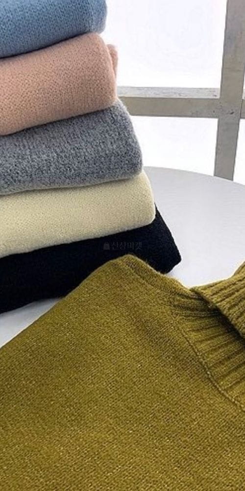 YELLOW - Korean Children Fashion - #Kfashion4kids - Verry Half Turtleneck Tee - 4