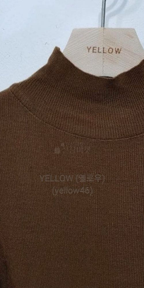 YELLOW - Korean Children Fashion - #Kfashion4kids - Odri Half Turtleneck  - 3